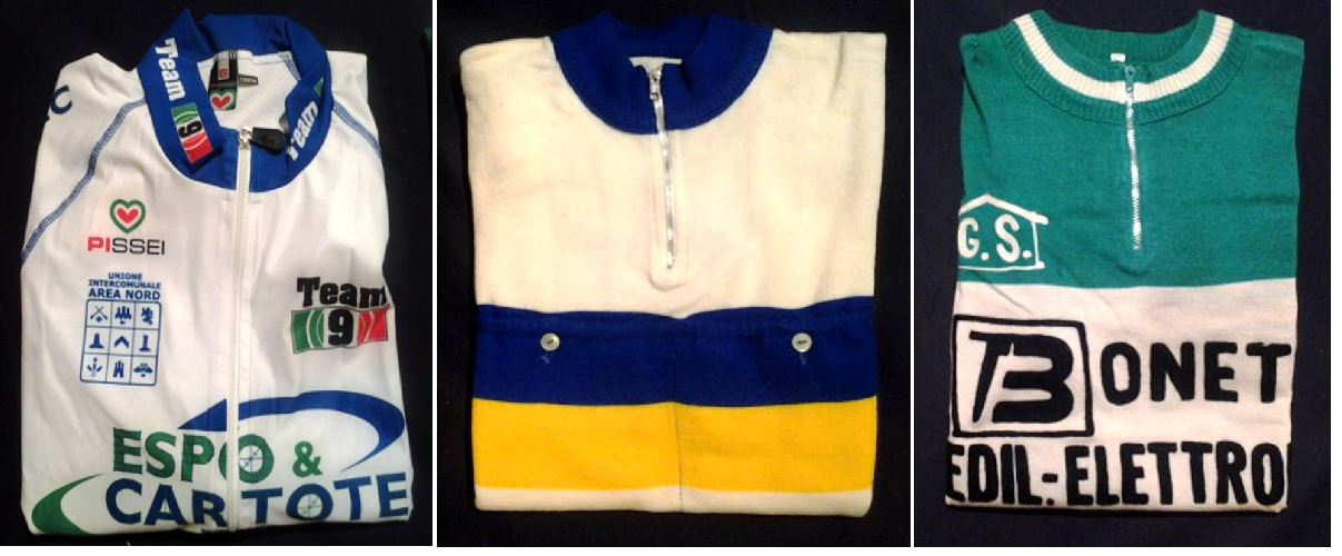 maglie donate al Santuario della Madonna del Ghisallo